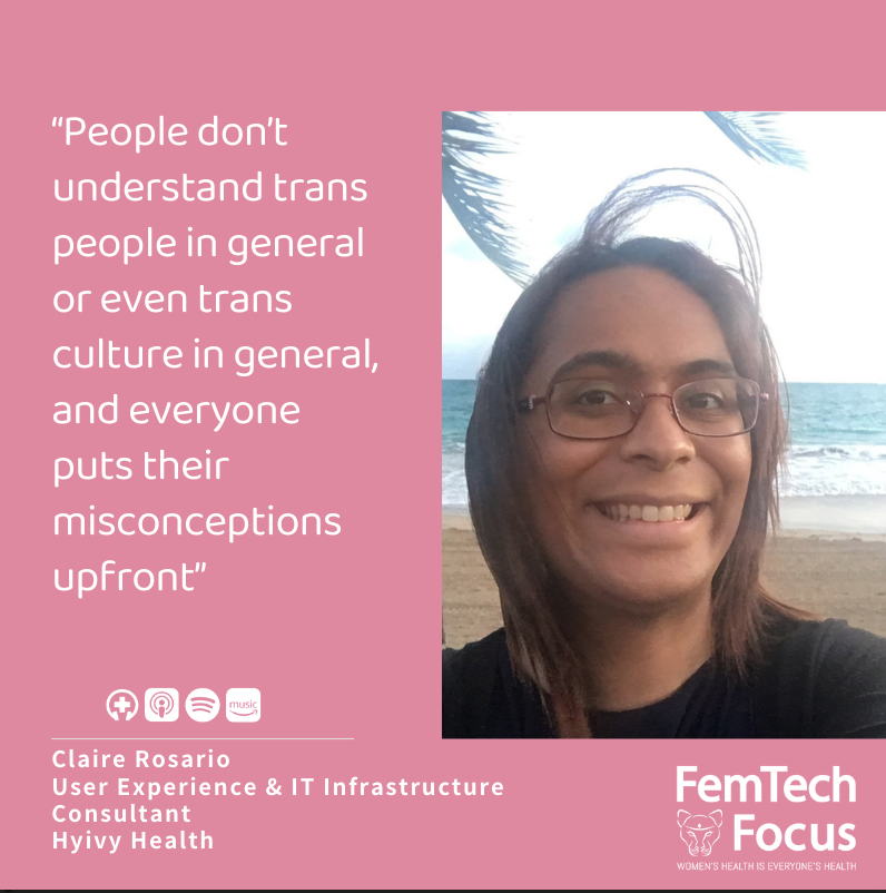 Claire Rosario during the FemTech Focus podcast conversation